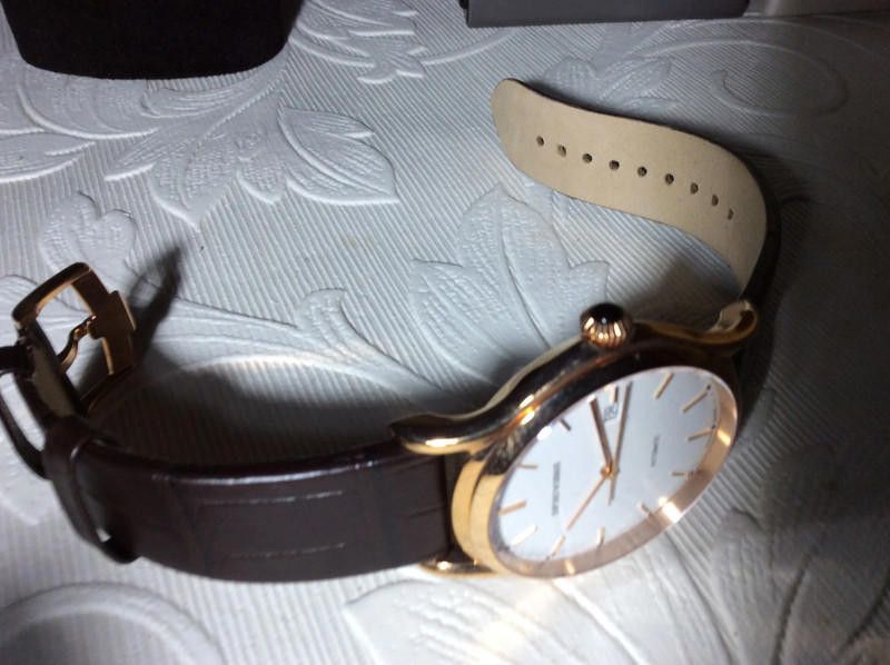 Emporio Armani Emporio Armani men's automatic brown leather strap watch Size ONE SIZE - 11 Thumbnail