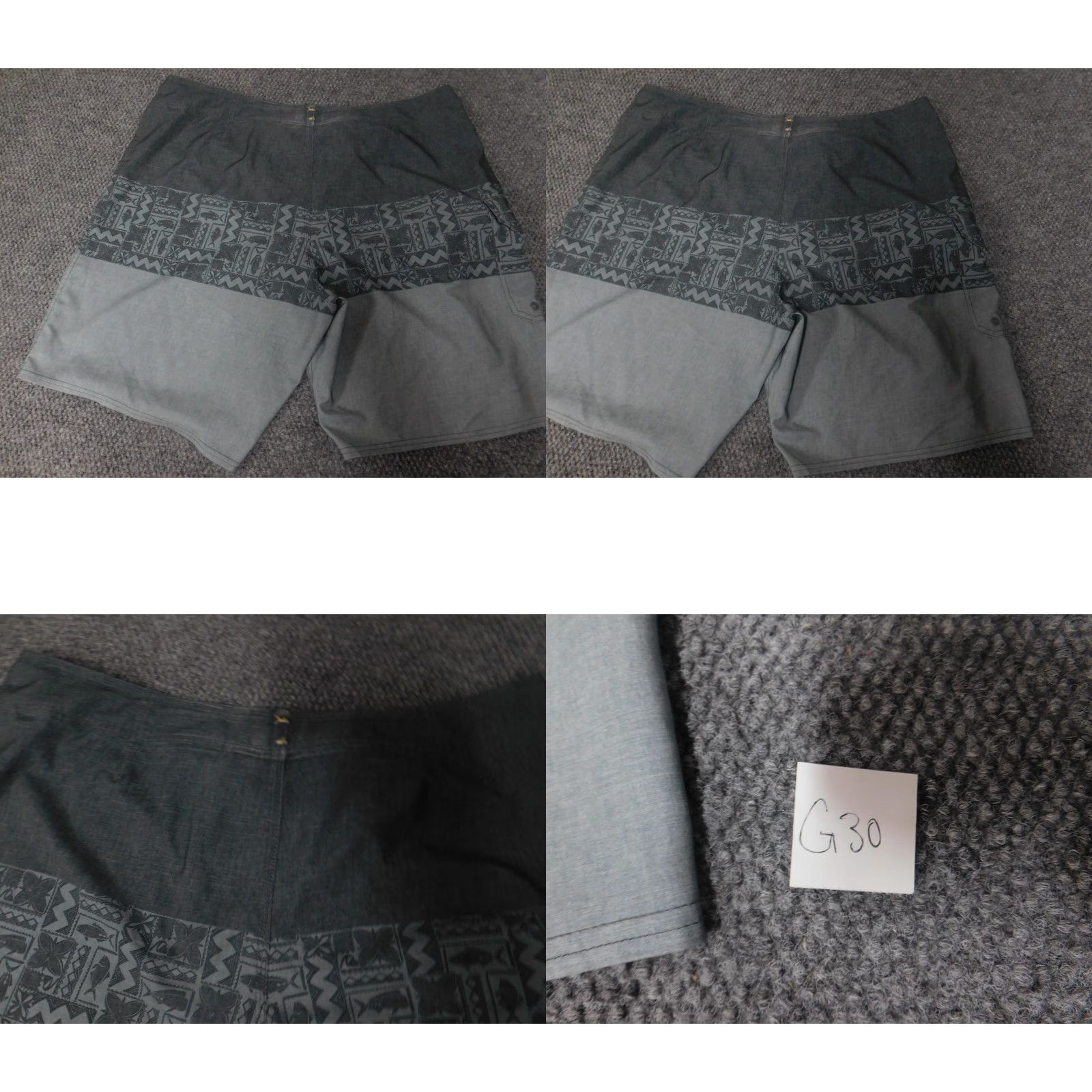 Quiksilver Quiksilver Mens Trunks Bottom 40 Gray Blue 90s Lifeguard Surfing Comfortable Fit Vintage Size US 40 / EU 56 - 8 Thumbnail