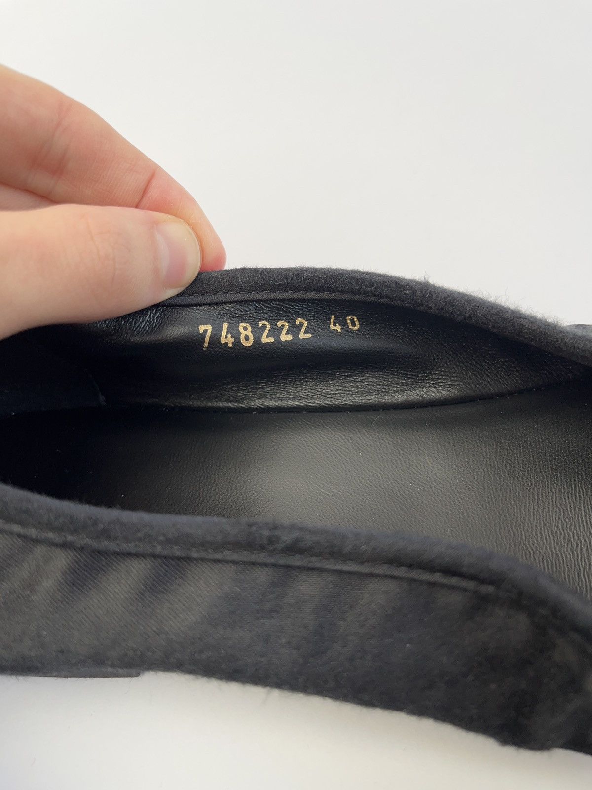 Balenciaga Black Distressed Satin Leopold Ballerina flats Size US 7 / EU 40 - 6 Thumbnail