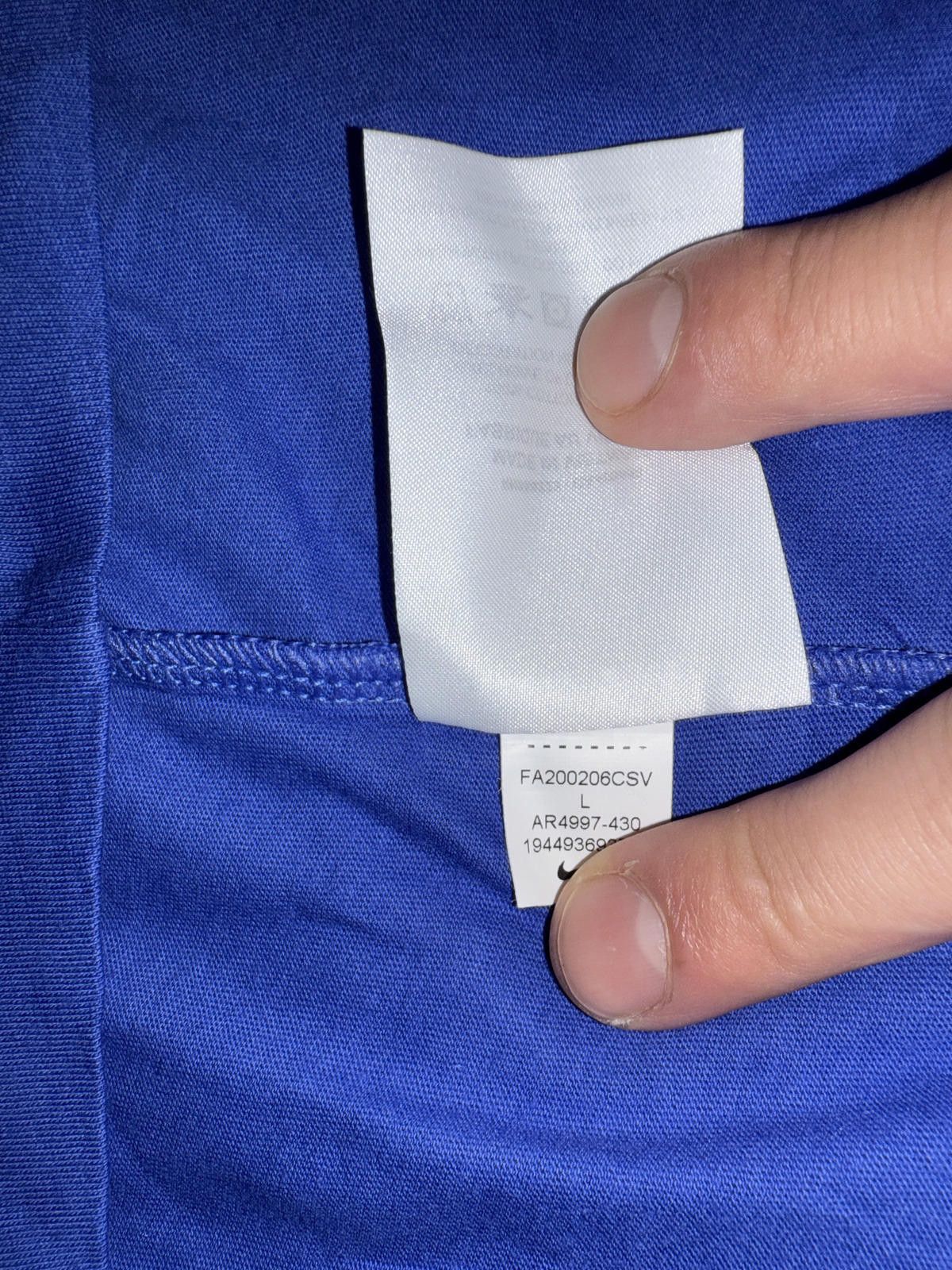 Nike Nike Men's Short Sleeve Sportswear Royal Club T-Shirt Size US M / EU 48-50 / 2 - 7 Thumbnail