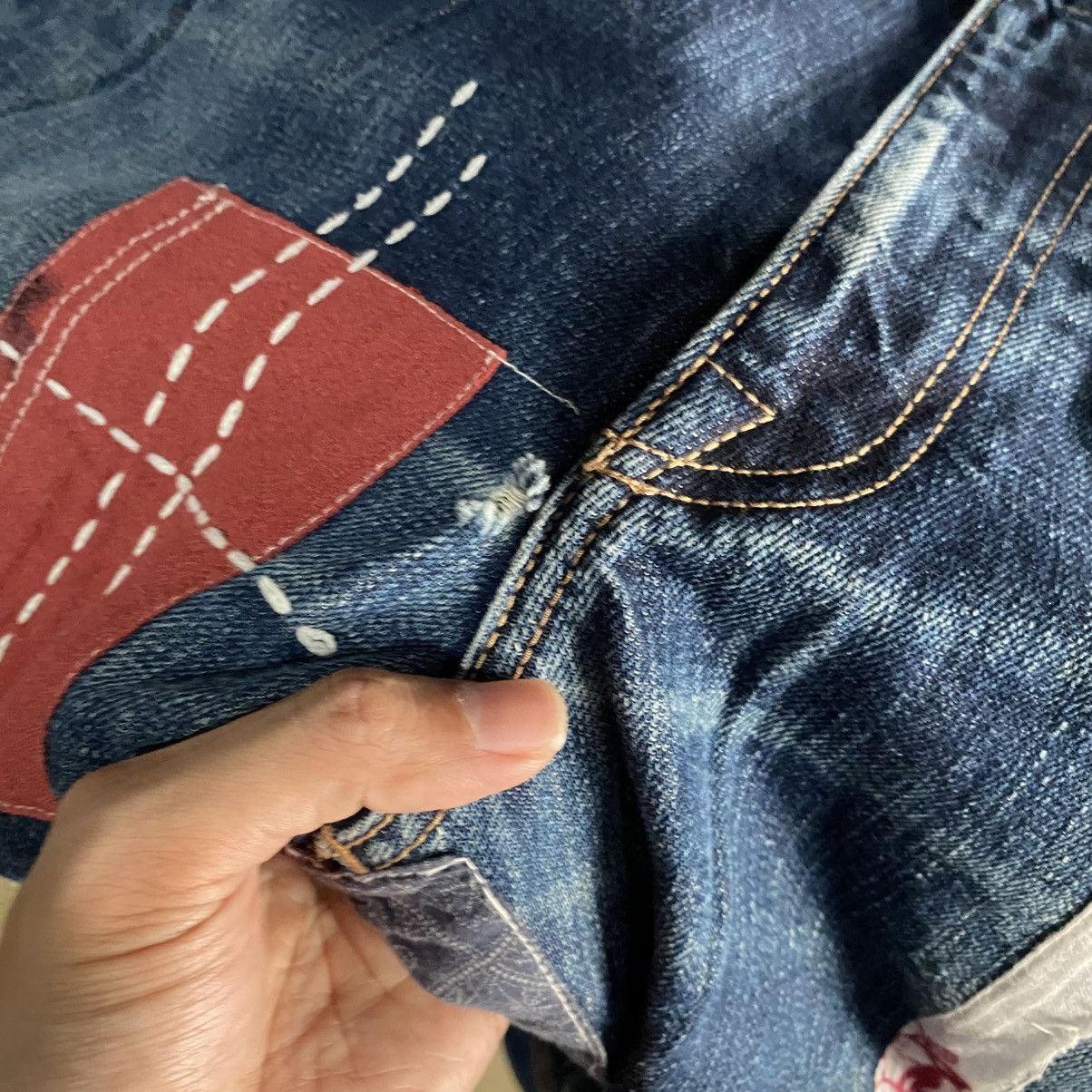 Bape Bape head crown jeans custom made boro sashiko Size US 38 / EU 54 - 16 Thumbnail