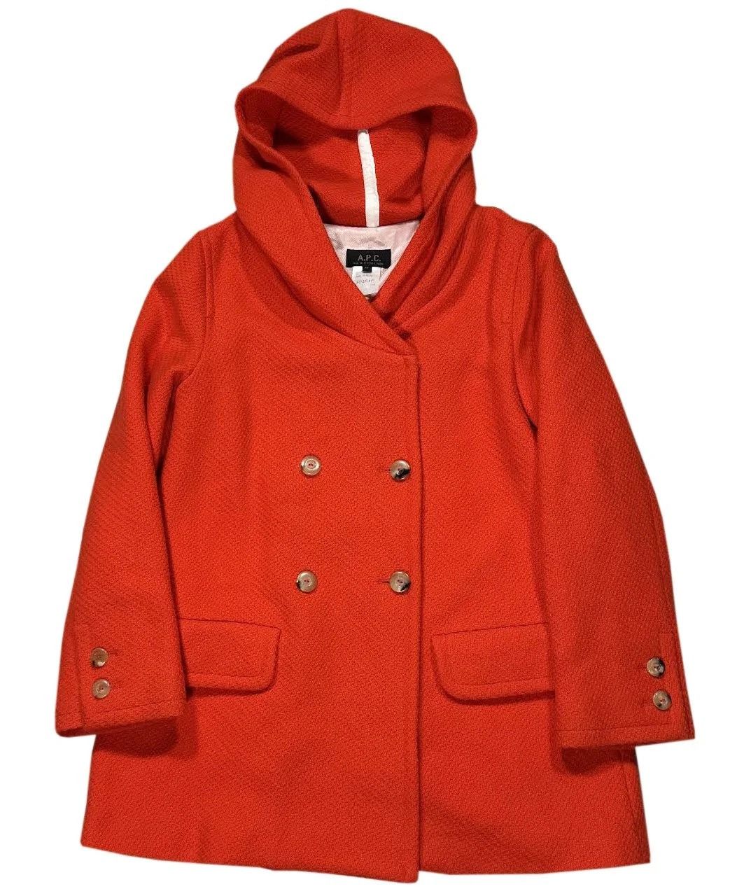 A.P.C. Women's A.P.C. Orange Wool Jacket (Size 36) Size XS / US 0-2 / IT 36-38 - 1 Thumbnail