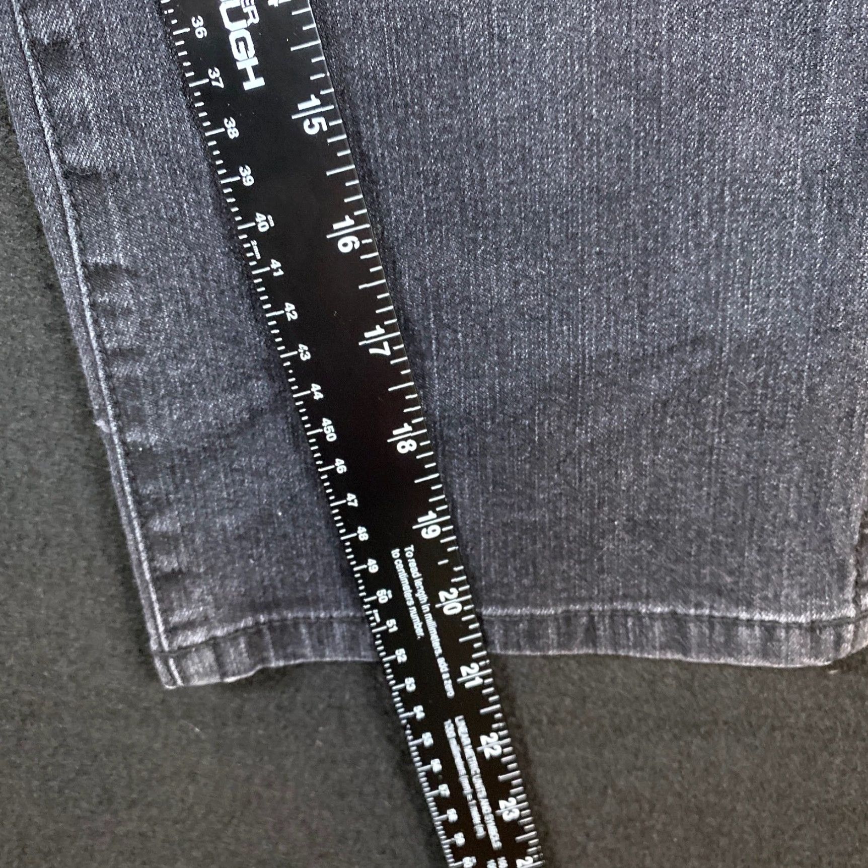Vintage Chicos Womens Jeans Black Denim Crop Stretch 0.5 Inseam 21in 5-Pocket Regular Rise Mid Waist 30 Size 28" / US 6 / IT 42 - 7 Thumbnail