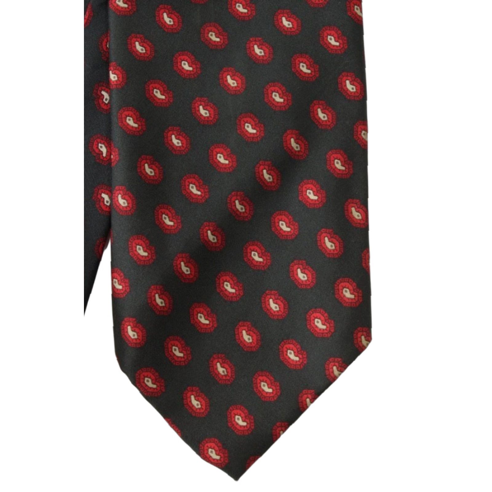Vintage Vintage Bullock's Necktie Black Silk Paisley 59" 4" Mens Tie USA Classic (57"-60") - 100% Silk - Men - Vintage Special Occasion Size ONE SIZE - 1 Thumbnail