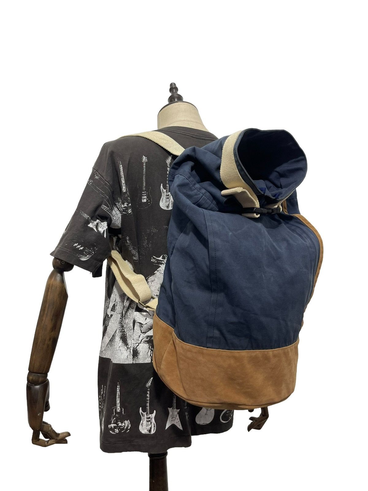 Japanese Brand Backpack R. Newbold Cotton Canvas Leather Bag 1🟩 Size ONE SIZE - 2 Thumbnail