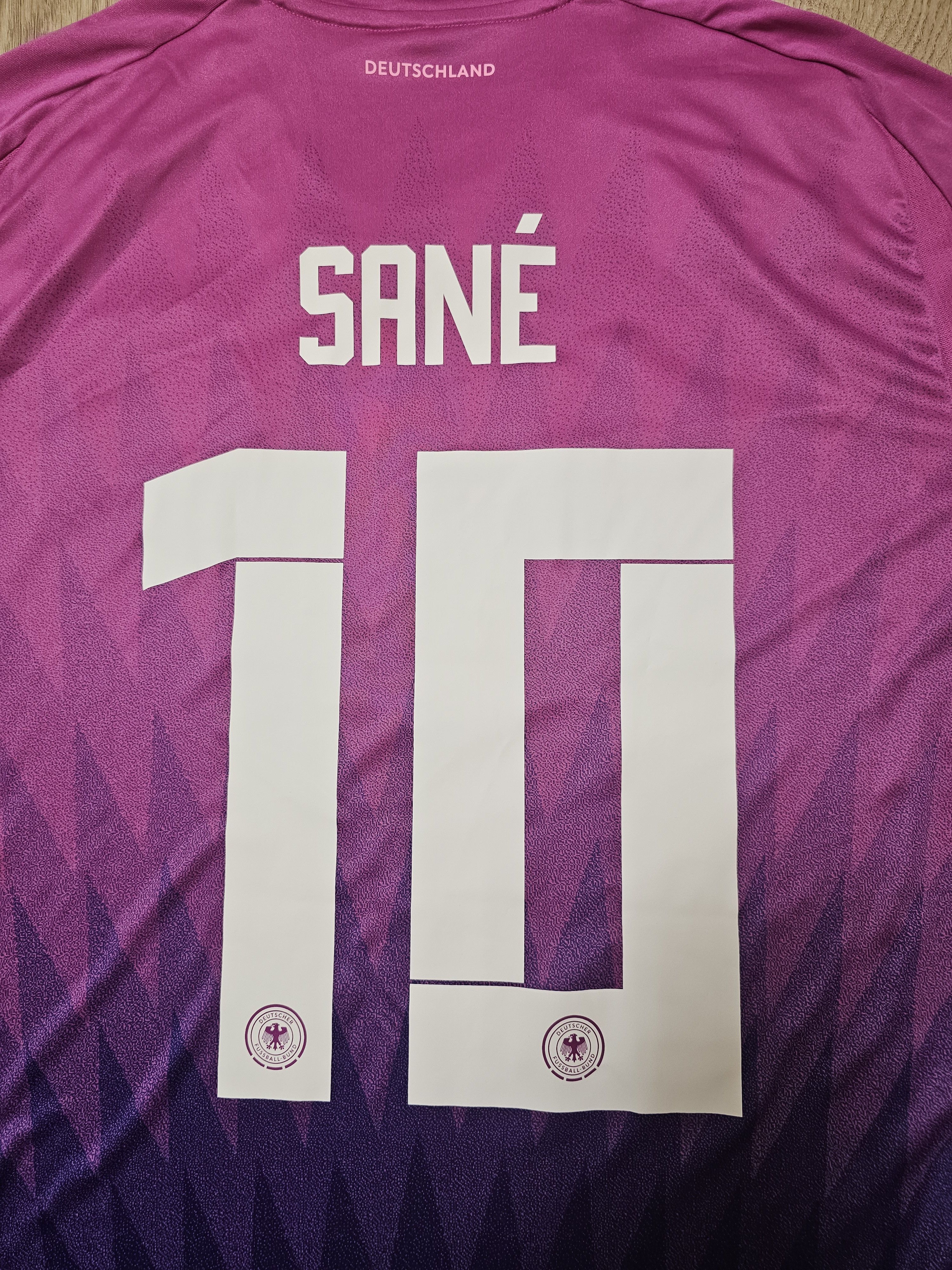 Adidas GERMANY 2024 AWAY SANE EURO FOOTBALL SHIRT SOCCER JERSEY Size US L / EU 52-54 / 3 - 5 Thumbnail