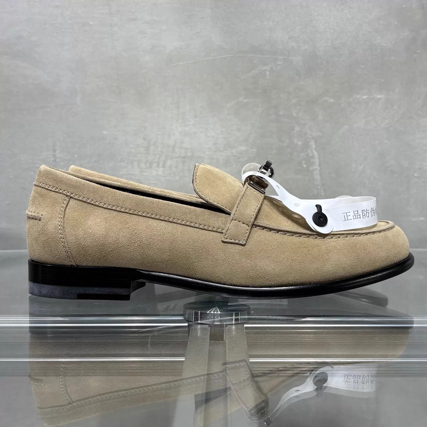 Hermes Hermes Khaki Silver Buckle Loafer 35 New w/ Box Size US 4.5 / IT 34.5 - 4 Thumbnail