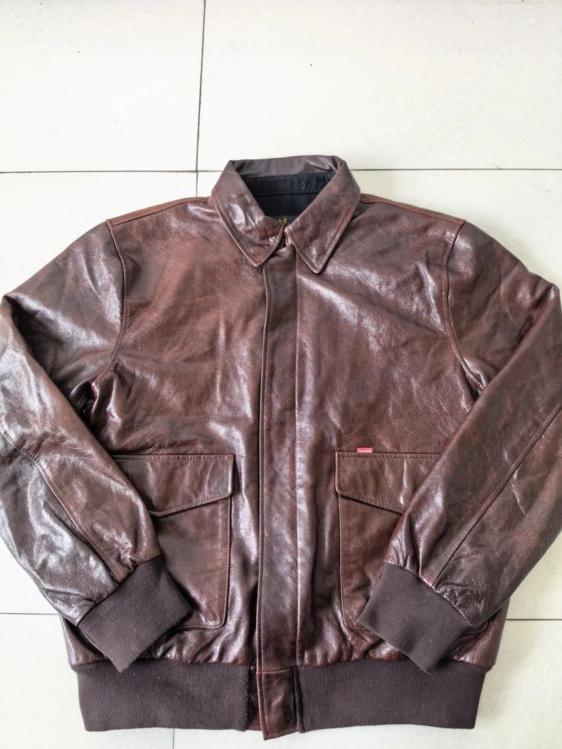 Schott Schott A2 cowhide bomber jacket Size US XL / EU 56 / 4 - 1 Thumbnail