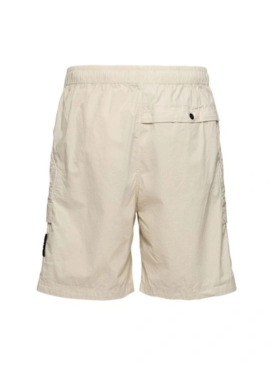 Stone Island o1lsvrm0425 Cotton Blend Logo Patch Shorts in Sand Size US 30 / EU 46 - 2 Thumbnail