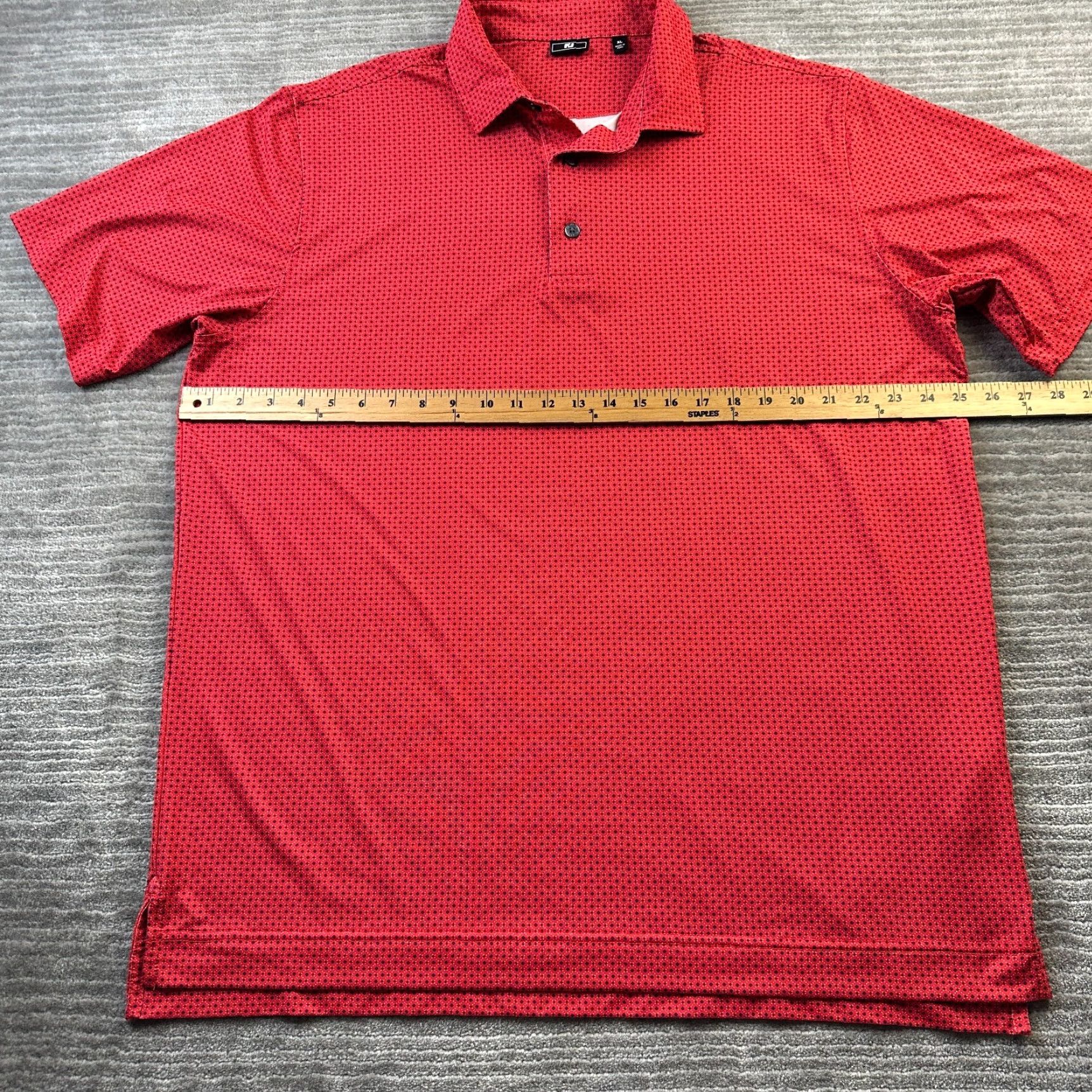 Footjoy Footjoy Polo Shirt Mens XL Red Performance Golf All Over Print Clothing Shirt Gloves? Size US XL / EU 56 / 4 - 7 Thumbnail