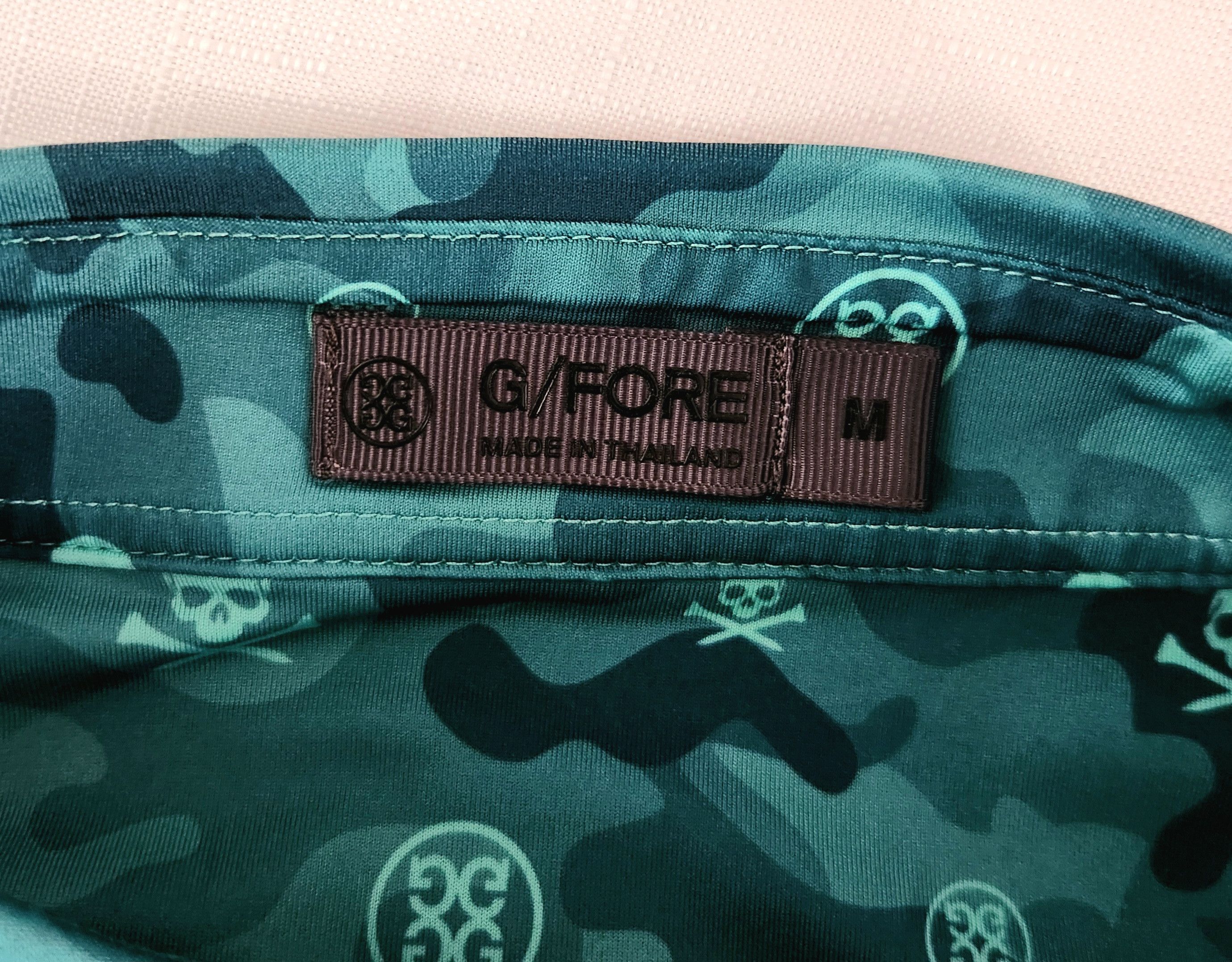 G/FORE G/Fore Golf Shirt Polo Icon Camo Tech Print Lotus Green Size US M / EU 48-50 / 2 - 5 Thumbnail