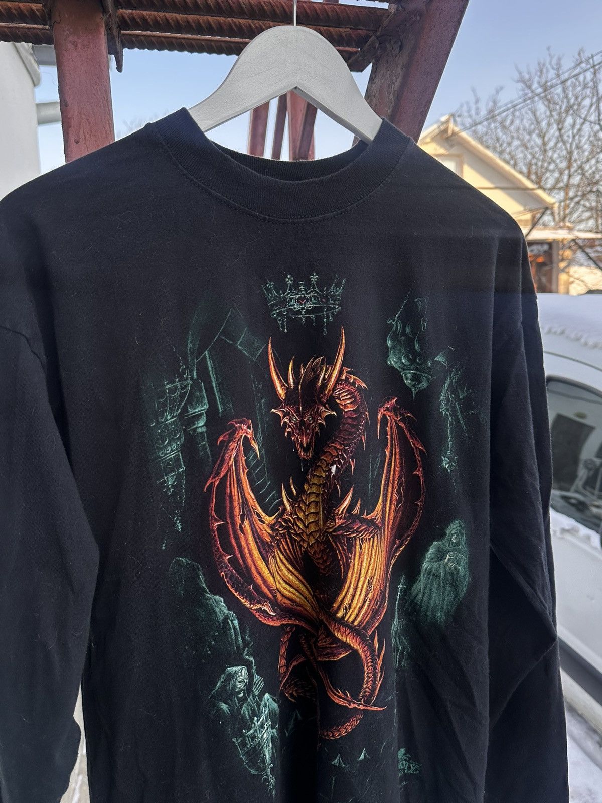 Vintage Vintage Alchemy Gothic “Wyverex Auctor” Dragon Longsleeve Size US L / EU 52-54 / 3 - 2 Thumbnail