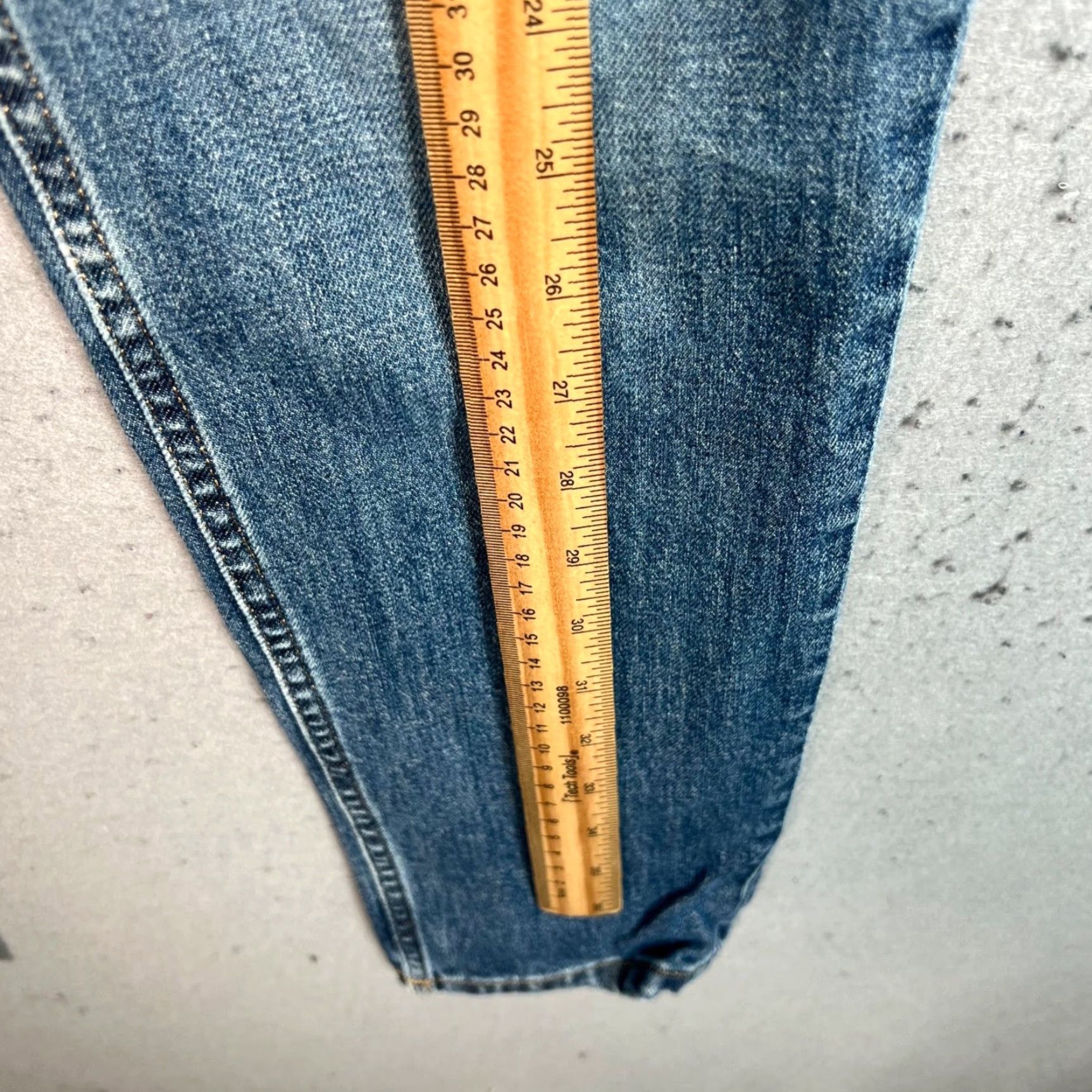 Everlane Everlane The Cheeky Jean Womens High-Rise Skinny Denim Size 24 Tall Blue 5-Pocket Stretch Jeans Womens Jeans Size 42" / US 20 - 6 Thumbnail