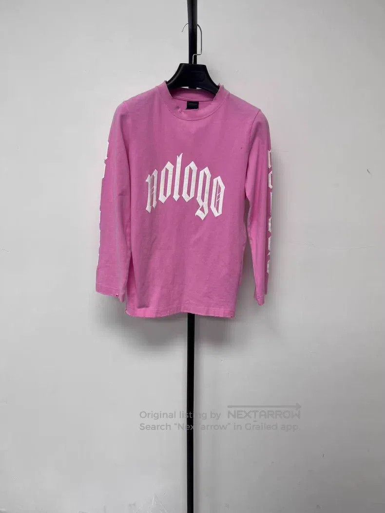 Balenciaga Balenciaga Logo Letter Printed Casual Long Sleeve T-Shirt Size US S / EU 44-46 / 1 - 1 Thumbnail