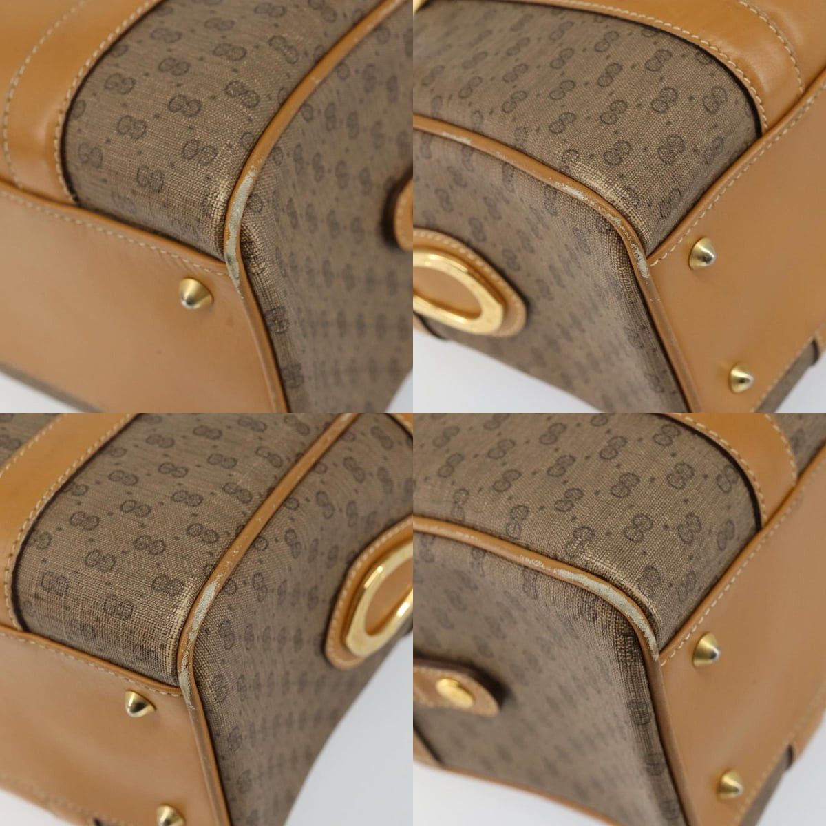 Gucci GUCCI Micro GG Supreme Hand Bag Pvc Beige Gold 000 39 000 39 Size ONE SIZE - 10 Thumbnail