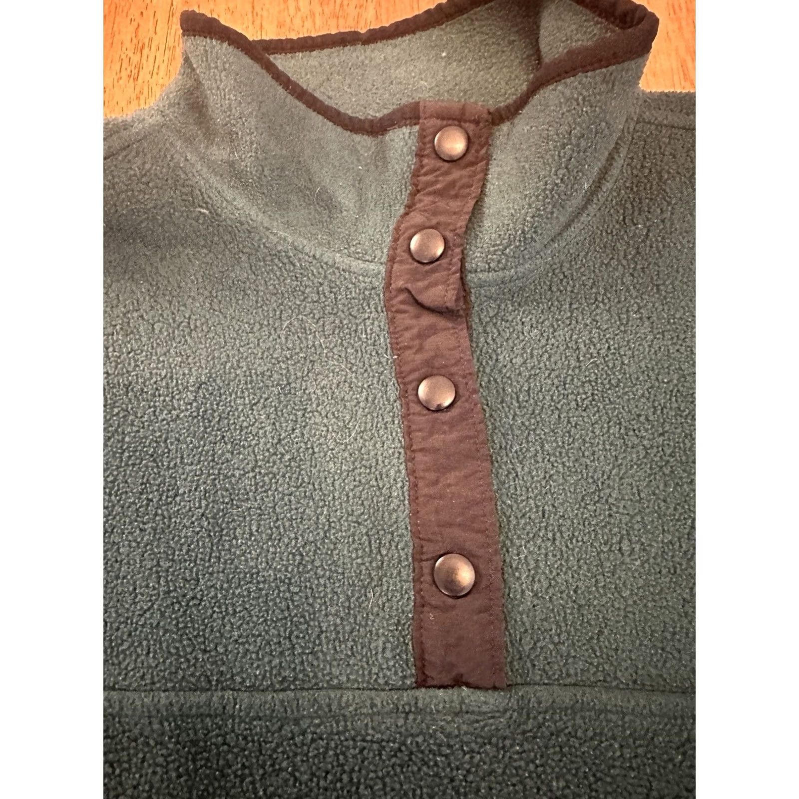Vintage Woolrich Fleece Henley Jacket Women’s XL Green Regular Jacket Women XL Size XL / US 12-14 / IT 48-50 - 3 Thumbnail