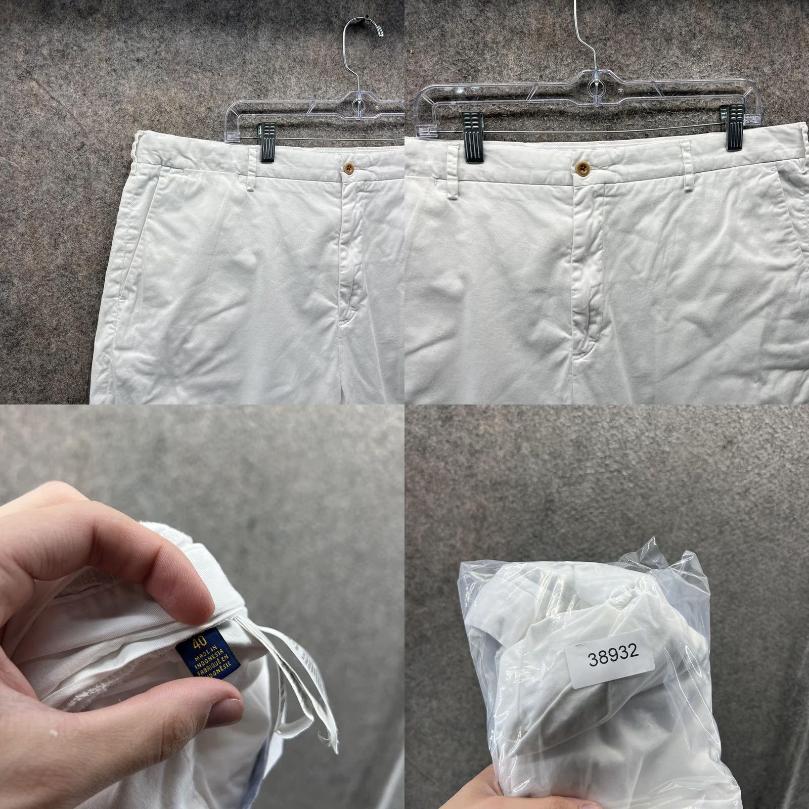 Polo Ralph Lauren Polo Ralph Lauren Shorts Mens 40 White Stretch Chino Flat Front Casual Mens Regular Size US L / EU 52-54 / 3 - 8 Thumbnail