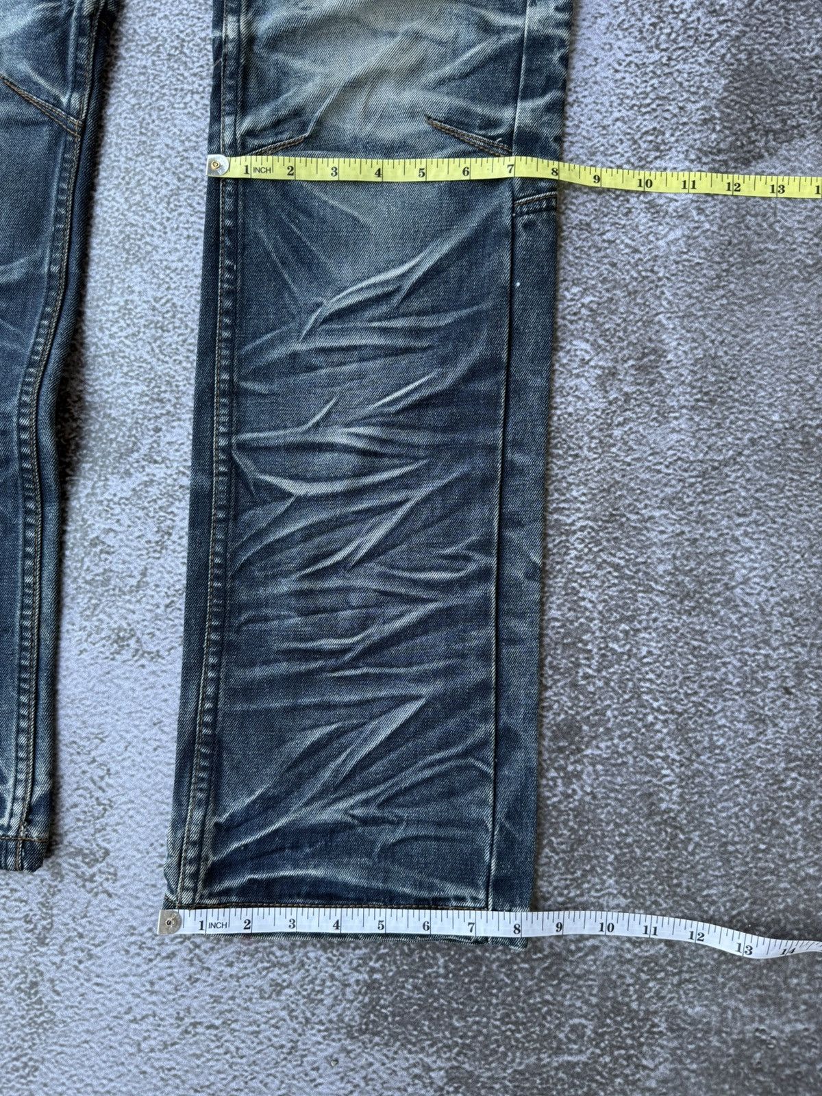 If Six Was Nine × Japanese Brand × Le Grande Bleu (L.G.B.) flared pomelo jeans fading lightning denim Ifsixwasnine lgb Size US 30 / EU 46 - 10 Thumbnail