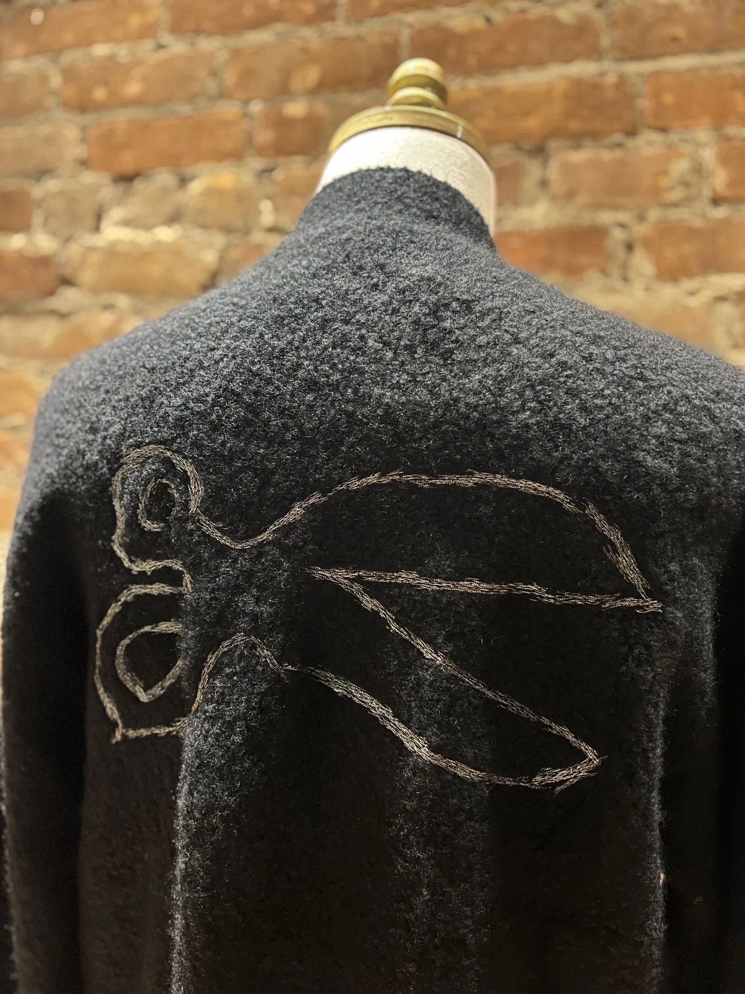 DENHAM Denham “Scissor” Bouclé Knit Cashmere Cardigan – Black Size US M / EU 48-50 / 2 - 6 Thumbnail
