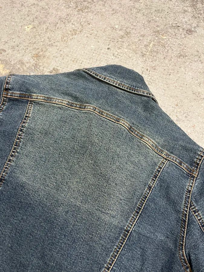 Vintage 2000s Plein Sud Metal Laced Raw Denim Jacket Size S / US 4 / IT 40 - 12 Thumbnail