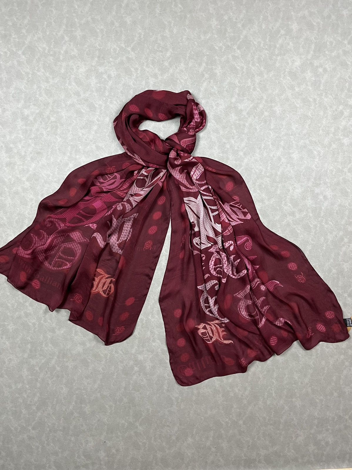 John Galliano Galliano newspaper silk scraft Size ONE SIZE - 1 Thumbnail