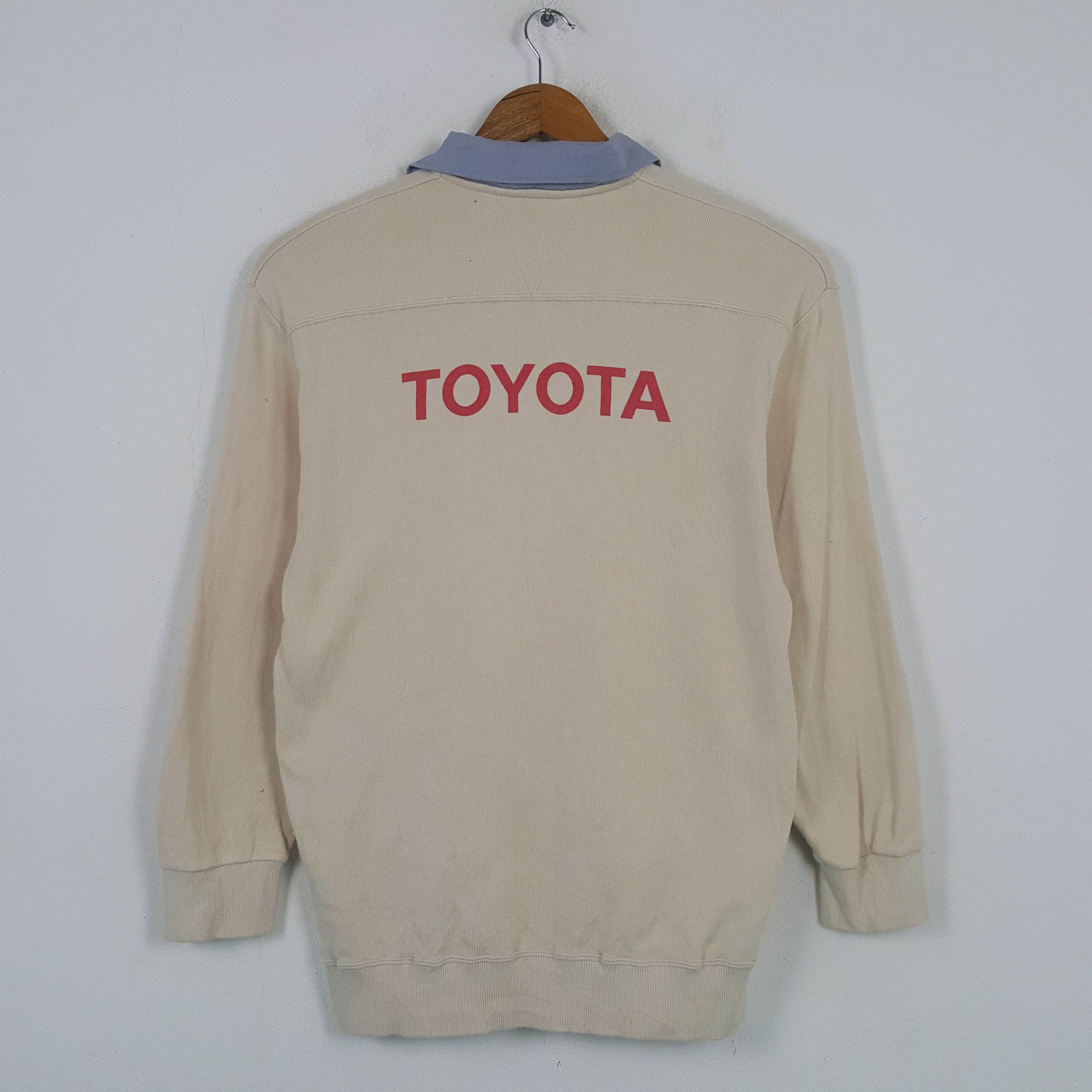 Japanese Brand × Vintage Vintage TOYOTA Japanese Racing Polos Sweatshirt C296N5 Size US S / EU 44-46 / 1 - 1 Thumbnail