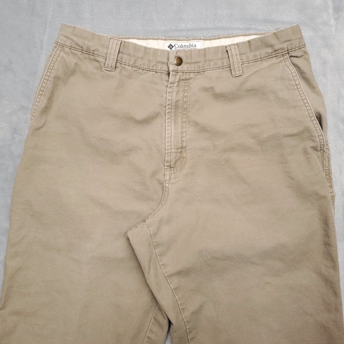 Vintage VINTAGE Columbia Pants Mens 34x32 Khaki Canvas Baggy Cargo Outdoors Gorp Classic Size US 36 / EU 52 - 3 Thumbnail