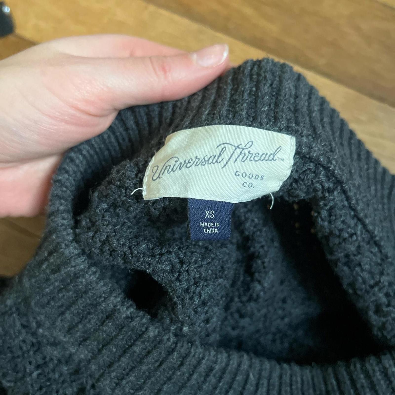 Other Grungey charcoal grey knit sweater Size XS / US 0-2 / IT 36-38 - 3 Thumbnail