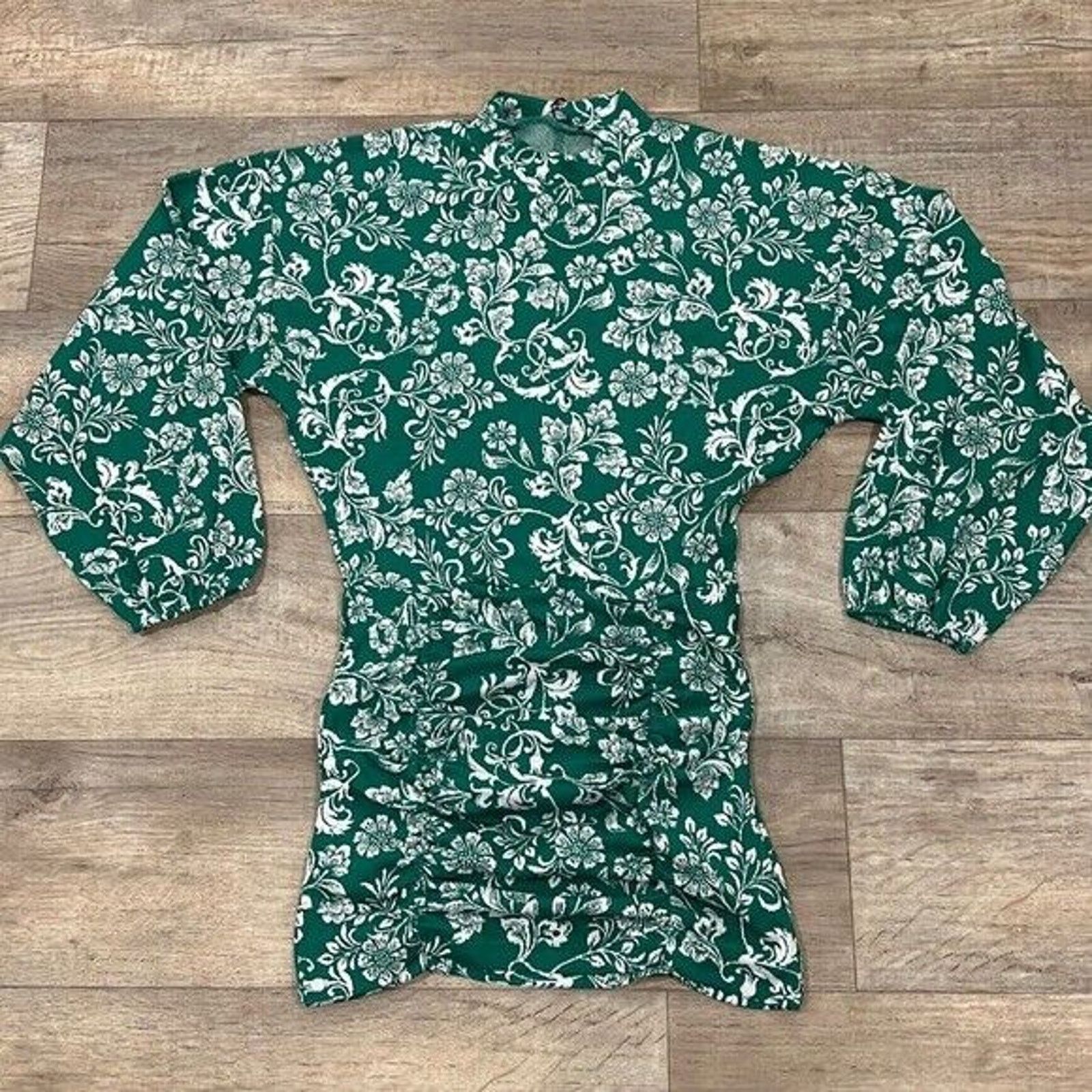 zara green floral mini dress Sun-imperial