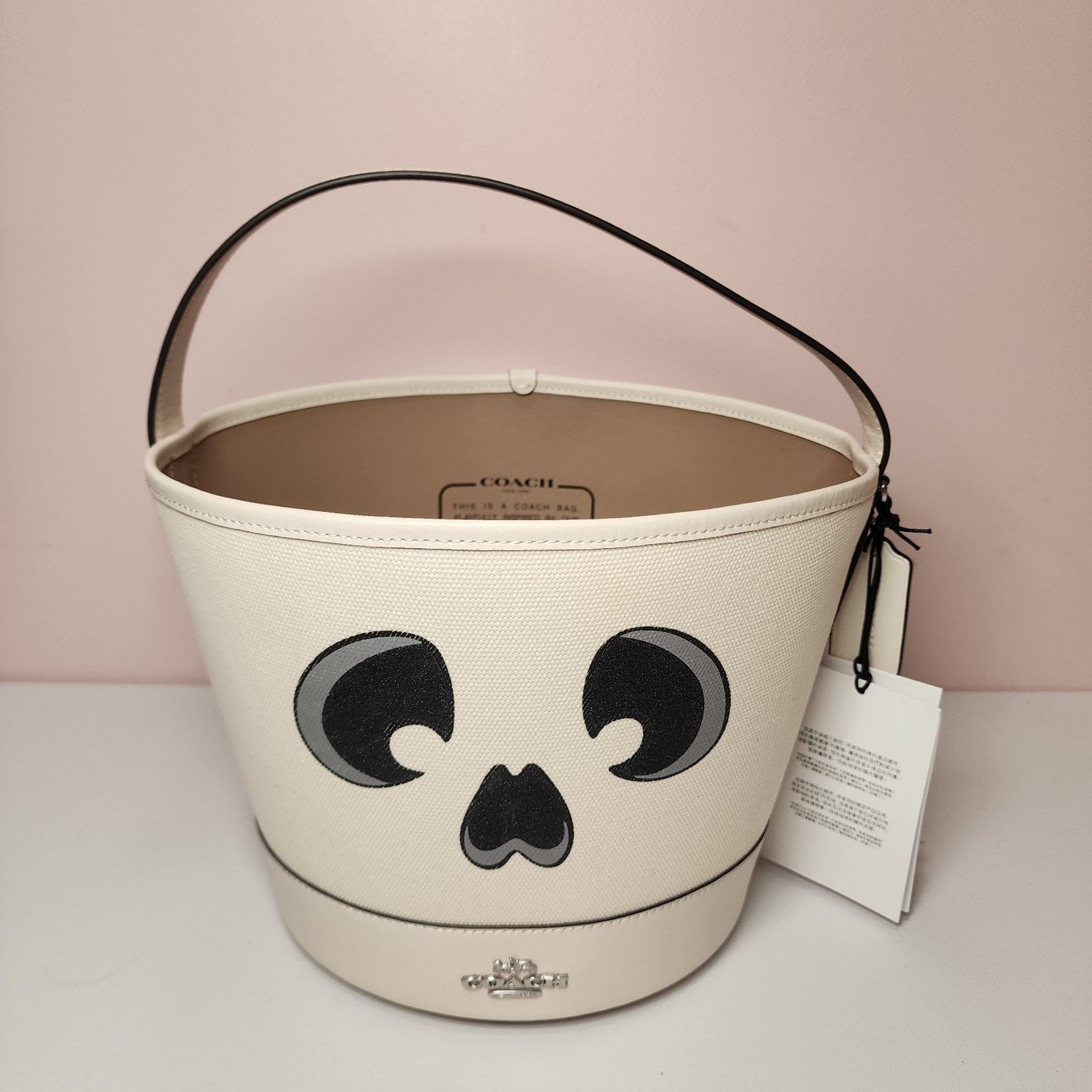 Coach Coach CW535 Halloween Trick Or Treat Bucket Skeleton Ghost Size ONE SIZE - 1 Thumbnail