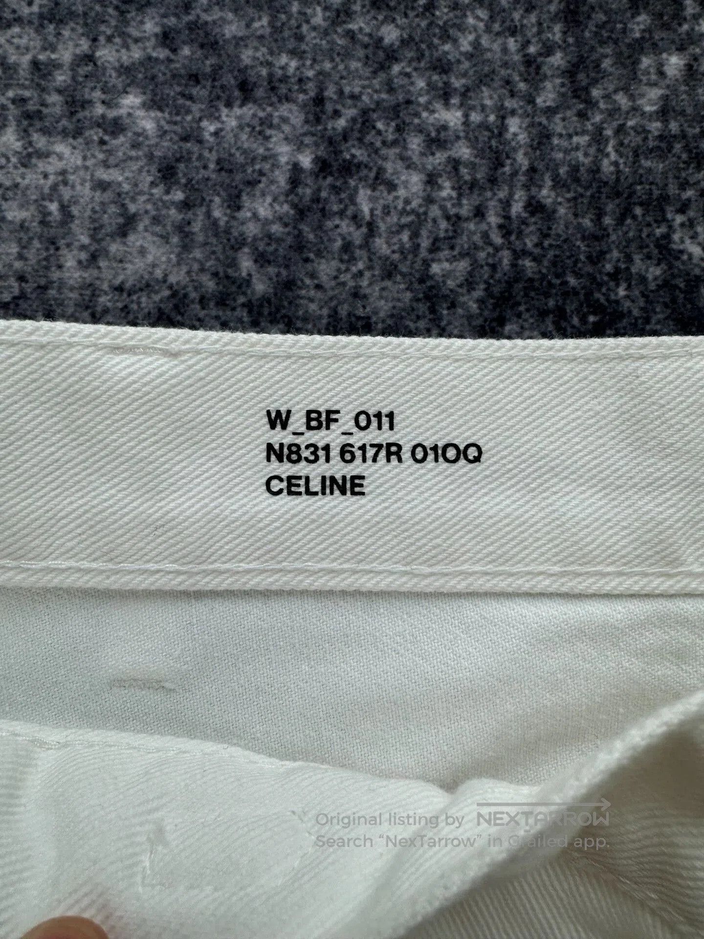 Celine celine white chain straight leg jeans. Size 25" / US 0 / IT 36 - 4 Thumbnail
