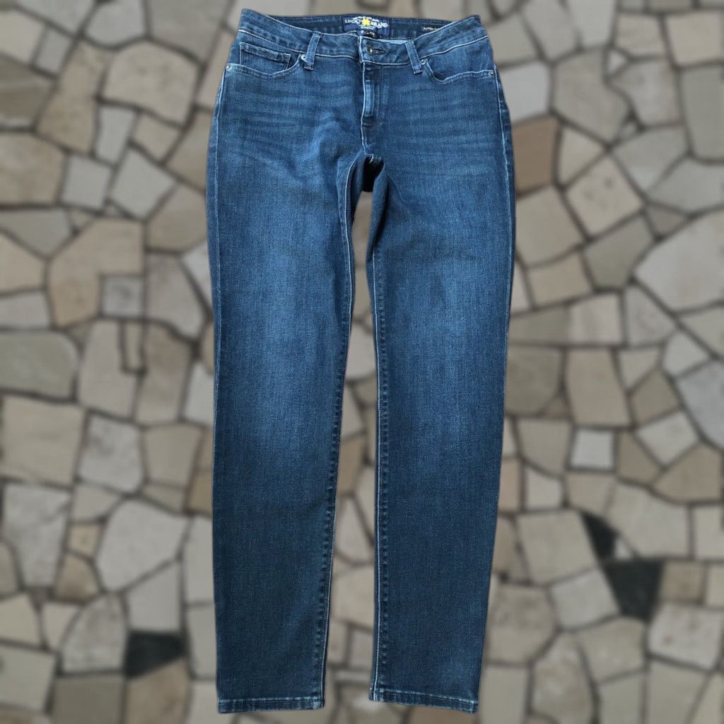 Lucky Brand Lucky Brand Jeans Women's Slim Super Skinny Stretch Denim 28 Inseam 8 Regular Blue 5-Pocket Zipper Closure N/A 90s Preppy USA Womens Size 30" / US 8 / IT 44 - 1 Thumbnail