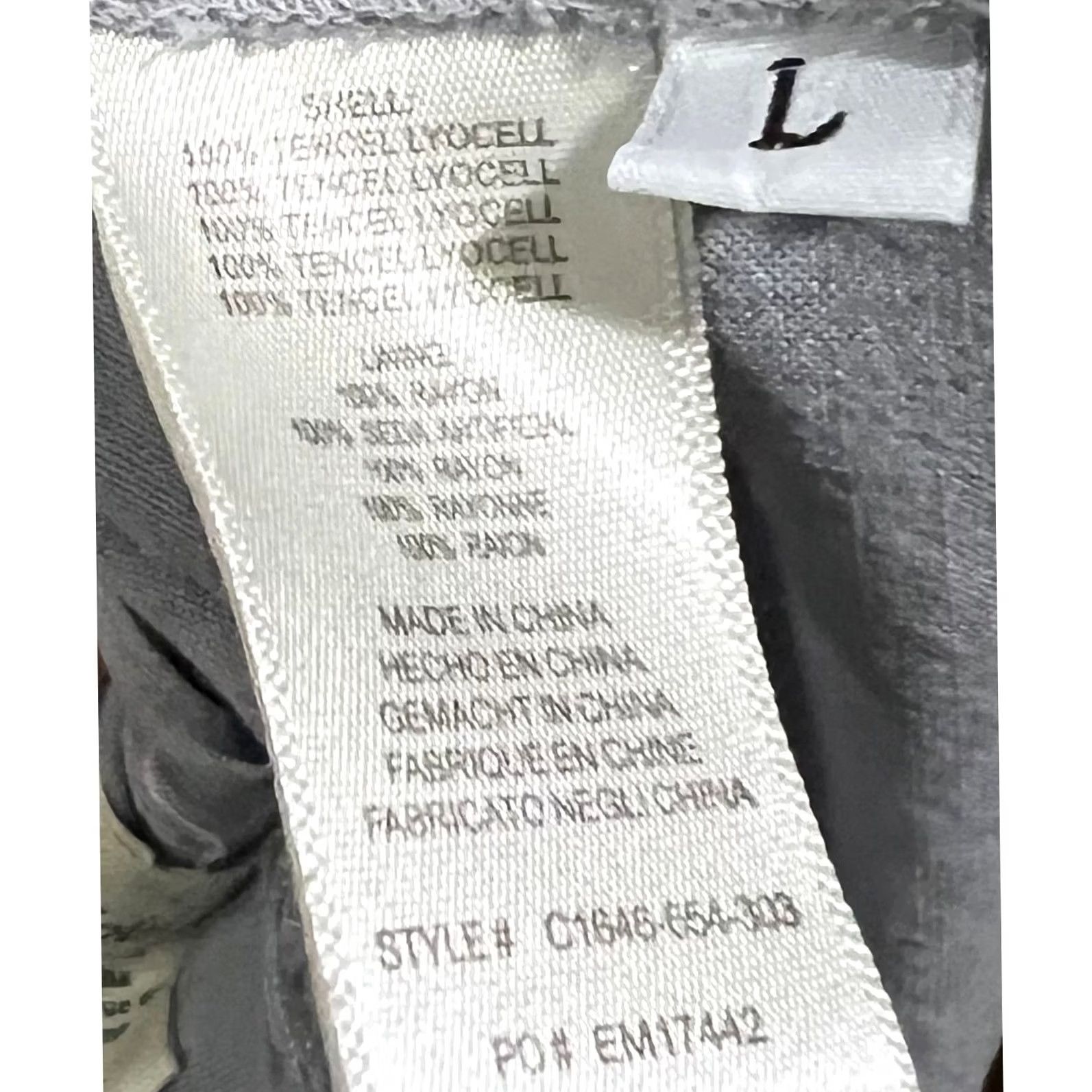 Anthropologie ANTHROPOLOGIE Cloth & Stone Shirt Dress L Gray High Neck Sleeveless Tie Swing Dress Women Short Casual Party/Cocktail Travel Summer Spring Fall Size L / US 10 / IT 46 - 8 Thumbnail