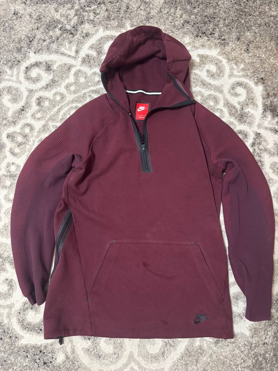 Nike Nike Tech Fleece Half Zip Hoodie Burgundy Men’s Size M Size US M / EU 48-50 / 2 - 11 Thumbnail