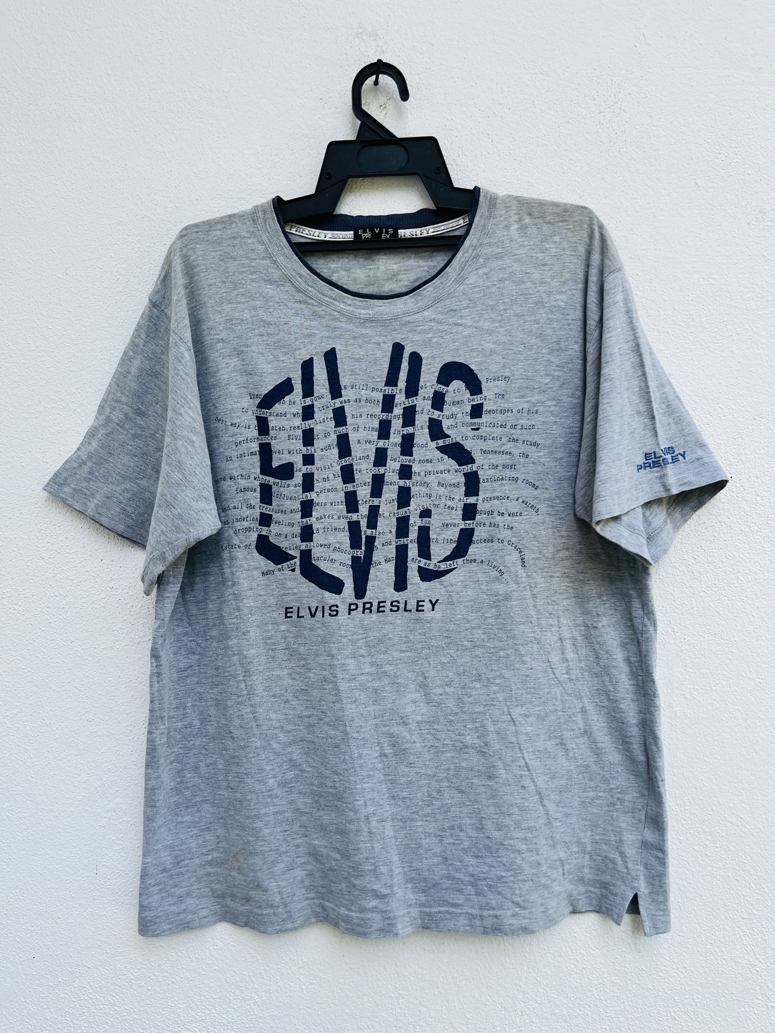 Band Tees × Vintage Vintage Elvis Presley Famous Artist Fashion Style Size US L / EU 52-54 / 3 - 1 Thumbnail