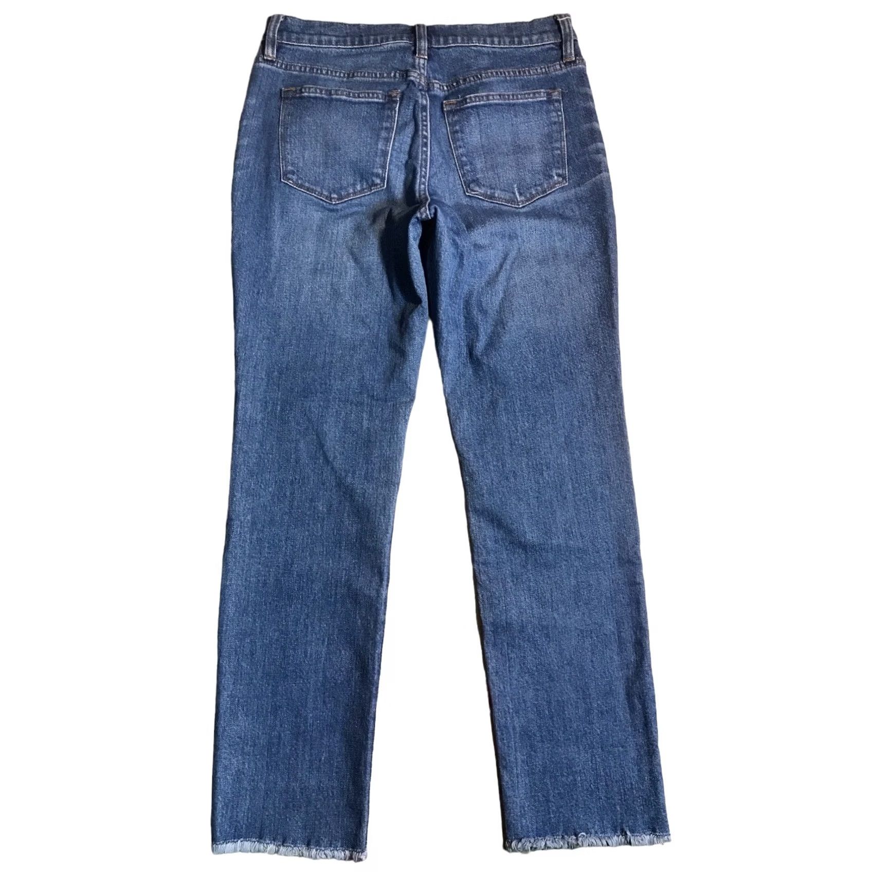 Lucky Brand Lucky Brand Jeans Cropped Slim Women 4 Inseam 25 Blue Denim 90s Bohemian Lolita Skinny Zipper Embroidered Logo Pocket Size 27" / US 4 / IT 40 - 2 Thumbnail
