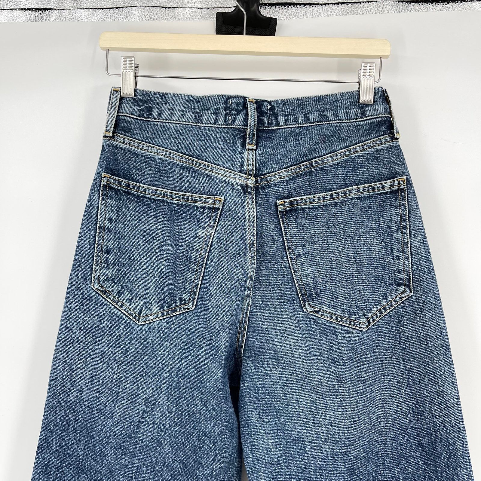 Agolde AGOLDE | Dame Wide Leg Cuffed Jeans in Control 25 Size 25" / US 0 / IT 36 - 9 Thumbnail