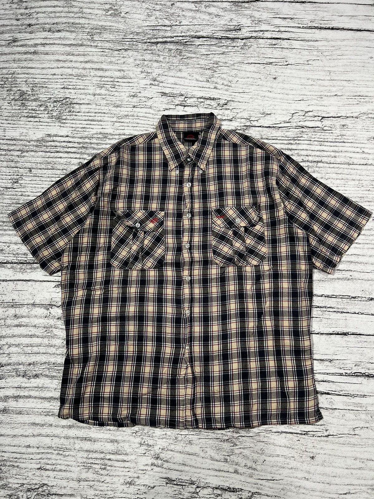 Comme des Garcons SHIRT × Supreme 2000s Japanese SOHK Hysteric Pocket Plaid Boxy Shirt y2k Lgb Size US L / EU 52-54 / 3 - 1 Thumbnail
