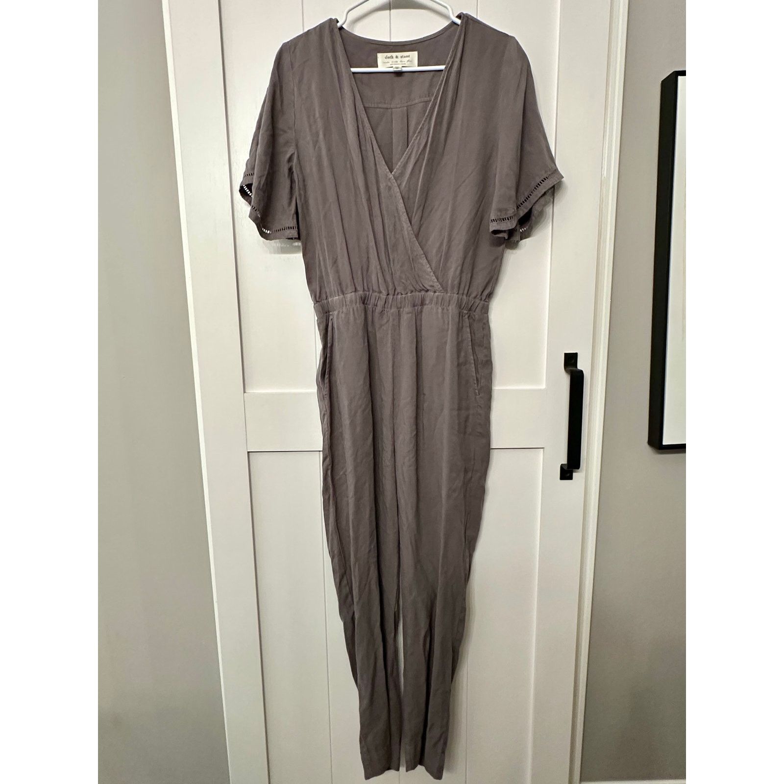 Anthropologie Anthropologie Cloth & Stone Gray Chambray Jumpsuit sz XS Size 25" / US 0 / IT 36 - 1 Thumbnail