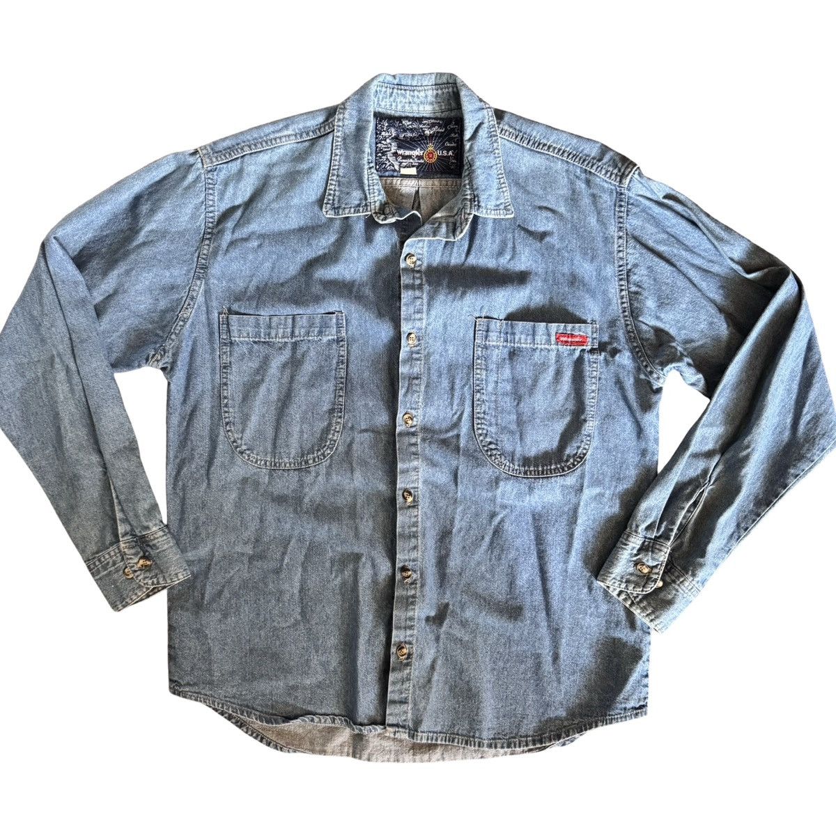 Wrangler Vintage Wrangler Men’s Denim Button-Up Shirt - Size XL Size US XL / EU 56 / 4 - 1 Thumbnail