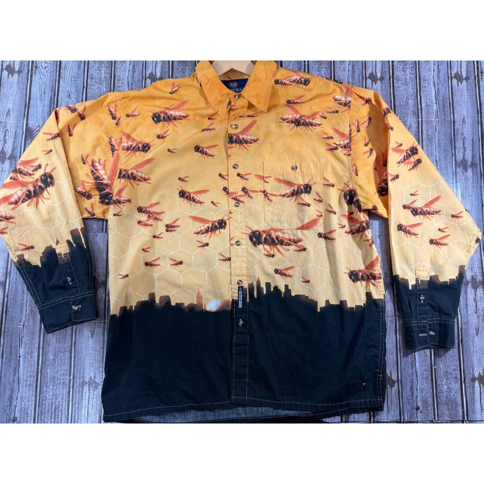 Wu-Tang Clan Wu Tang Clan Wu Wear Killer Bees Shirt size XL balck yellow Size US XL / EU 56 / 4 - 1 Thumbnail