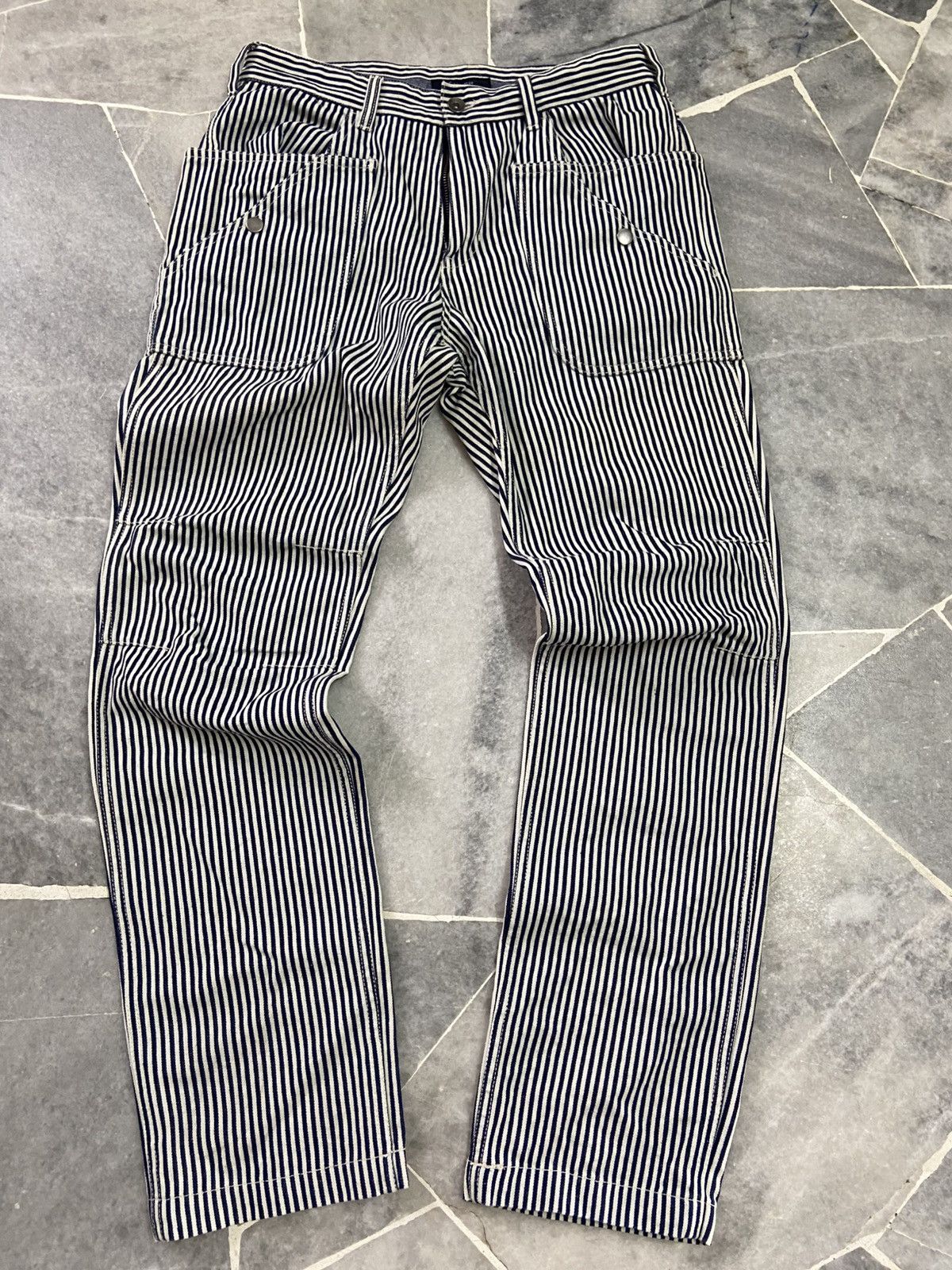 Japanese Brand × RAGEBLUE Cargo Jeans Striped Rageblue Japan Size US 32 / EU 48 - 1 Thumbnail