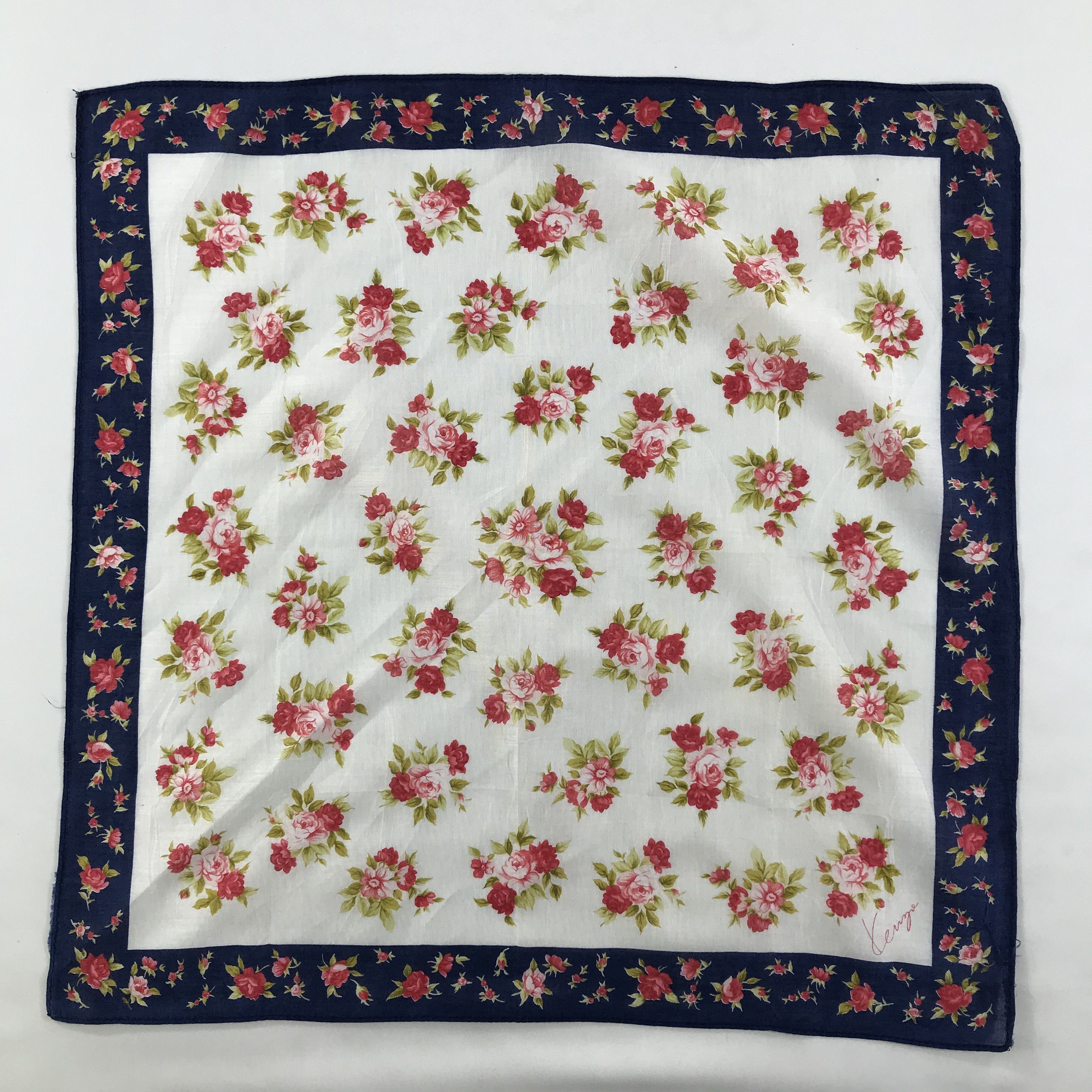 Kenzo × Vintage Kenzo Bandana / Handkerchief / Neckerchief - S1377 Size ONE SIZE - 1 Thumbnail