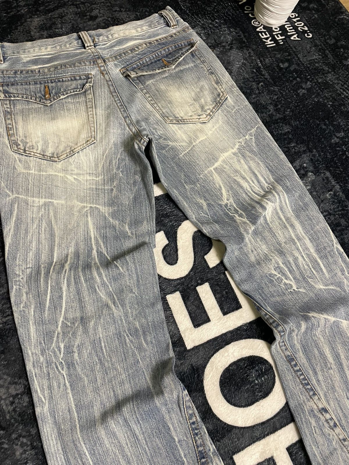 Japanese Brand Signal Point Twisted Leg Thunder Washed Denim Size US 30 / EU 46 - 12 Thumbnail