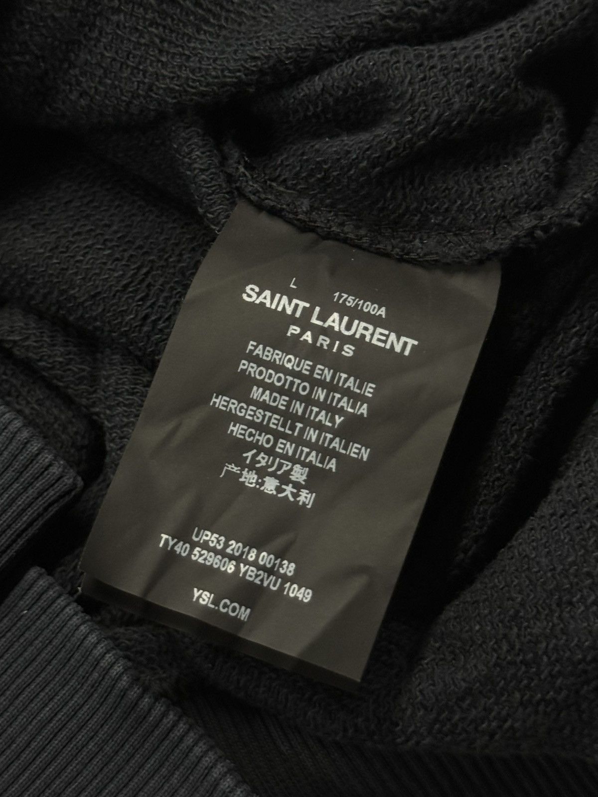 Saint Laurent Paris Saint Laurent F/W18 Smoking Gun Hoodie Size US L / EU 52-54 / 3 - 5 Thumbnail
