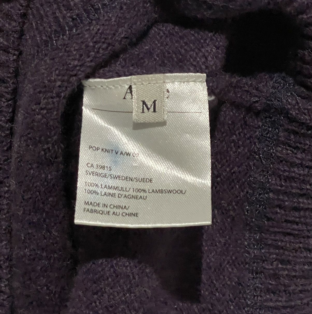 Acne Studios Acne Studios V-Neck Sweater Size US M / EU 48-50 / 2 - 4 Thumbnail