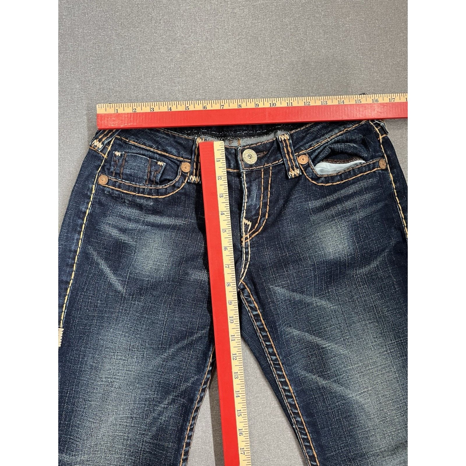 True Religion True Religion Jeans Womens 32x30 Boot Cut Low Rise Dark Size 32" / US 10 / IT 46 - 2 Thumbnail