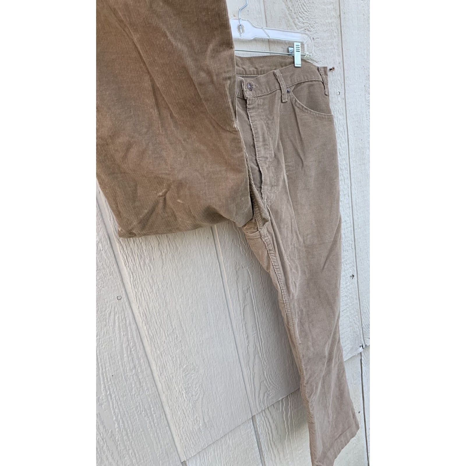 Levi's Vintage Levi’s 517 Corduroy Pants W 38 L 30 Beige Corduroy Flat Front 5 Pocket United States Mens Size US 35 - 7 Thumbnail