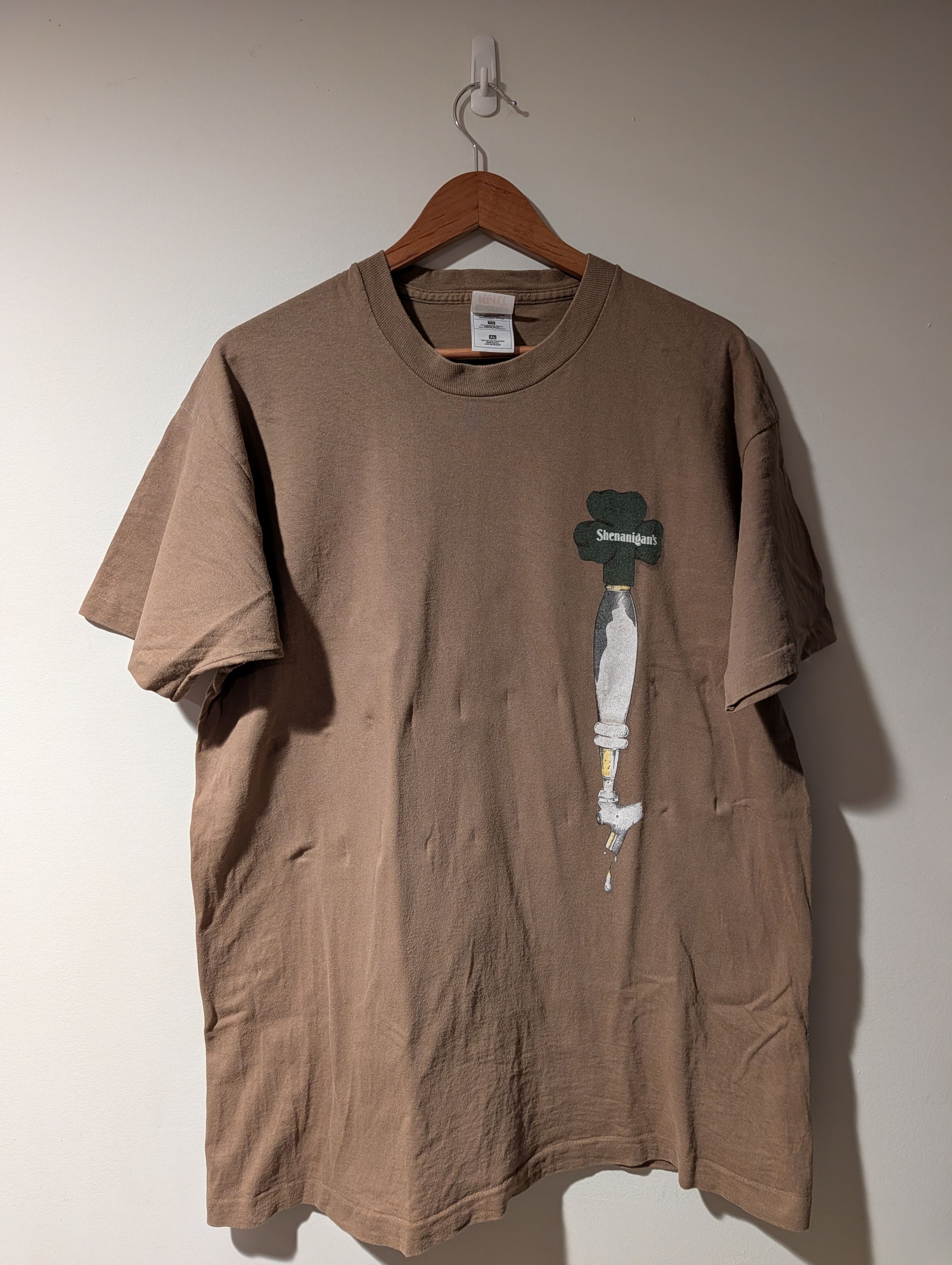 Fruit Of The Loom Vintage 1998 Irish Pub Shenanigans Beer Alcohol T-Shirt Size US XL / EU 56 / 4 - 4 Thumbnail