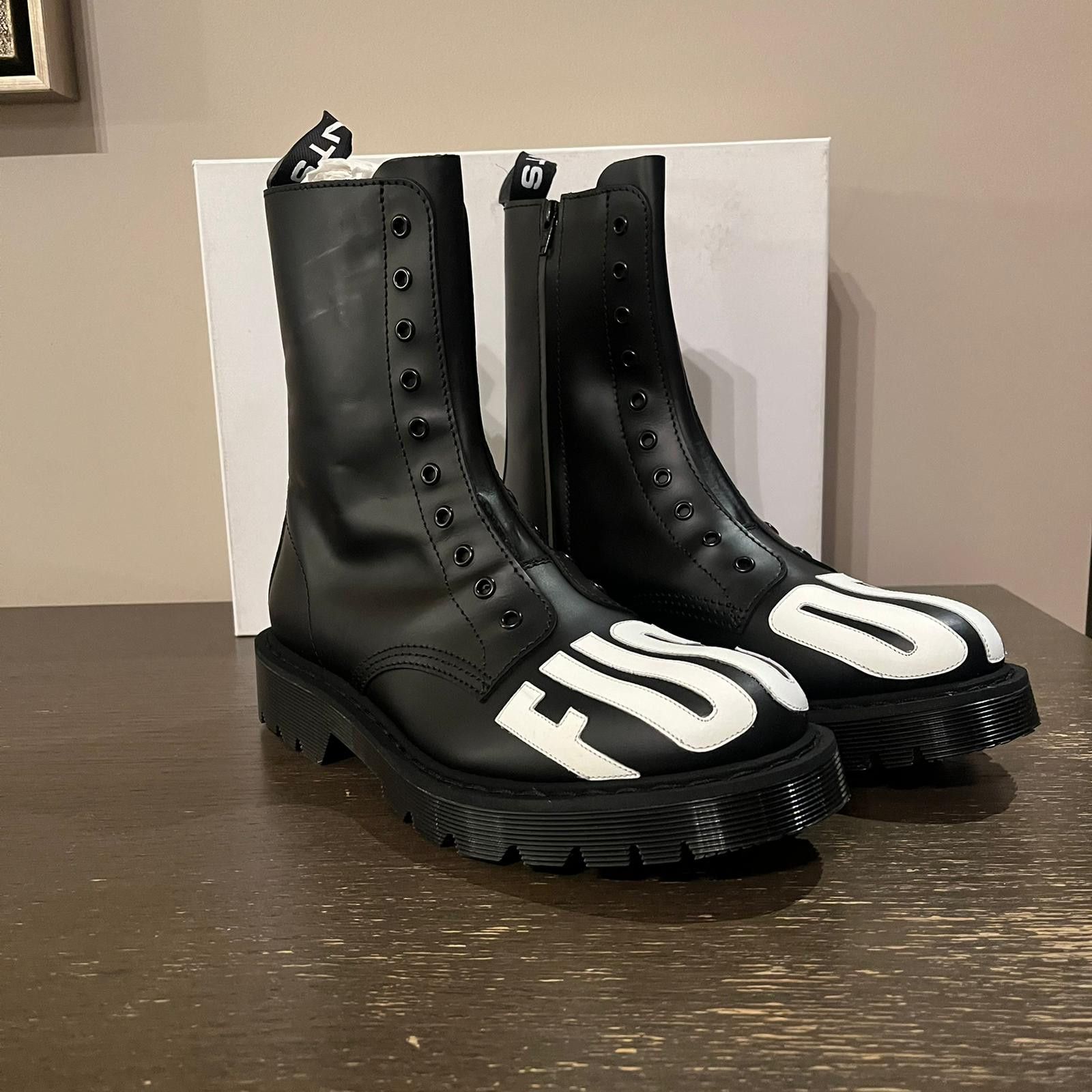 Vetements Fuck Off Army Boots in Black Size US 9 / EU 42 - 10 Thumbnail
